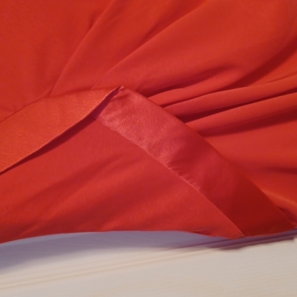 Le Chateau Orange Strapless Dress - Picture 4 of 15